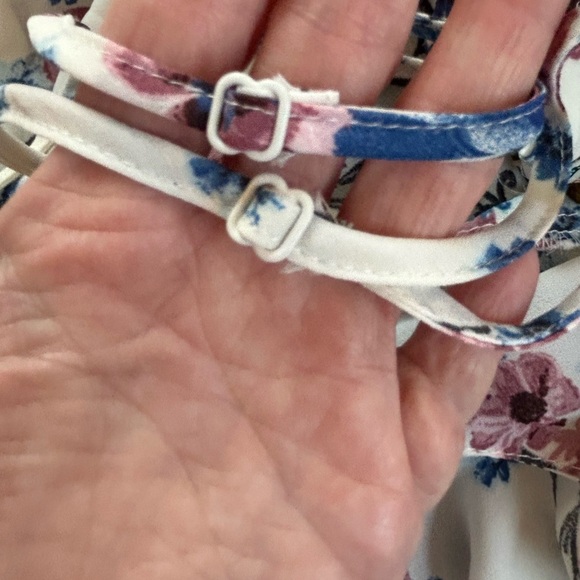 Flying Tomato romantic floral ruffle sweetheart neck long maxi dress NWT Size SM - Picture 9 of 11